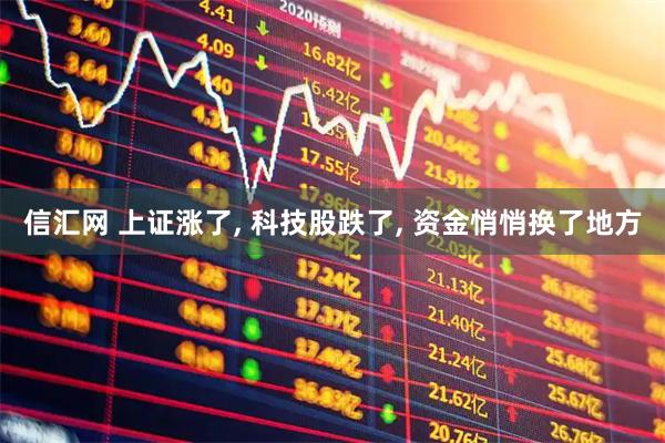 信汇网 上证涨了, 科技股跌了, 资金悄悄换了地方