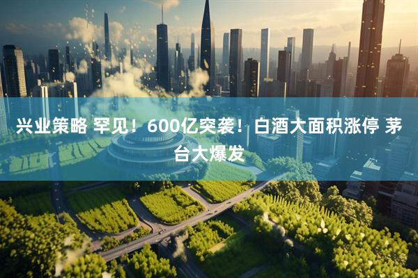兴业策略 罕见！600亿突袭！白酒大面积涨停 茅台大爆发
